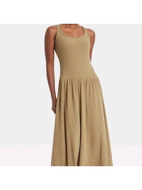 Universal Thread Dresses & Skirts - Universal Thread Knit Ribbed Drop Waist Midi sleeveless Dress